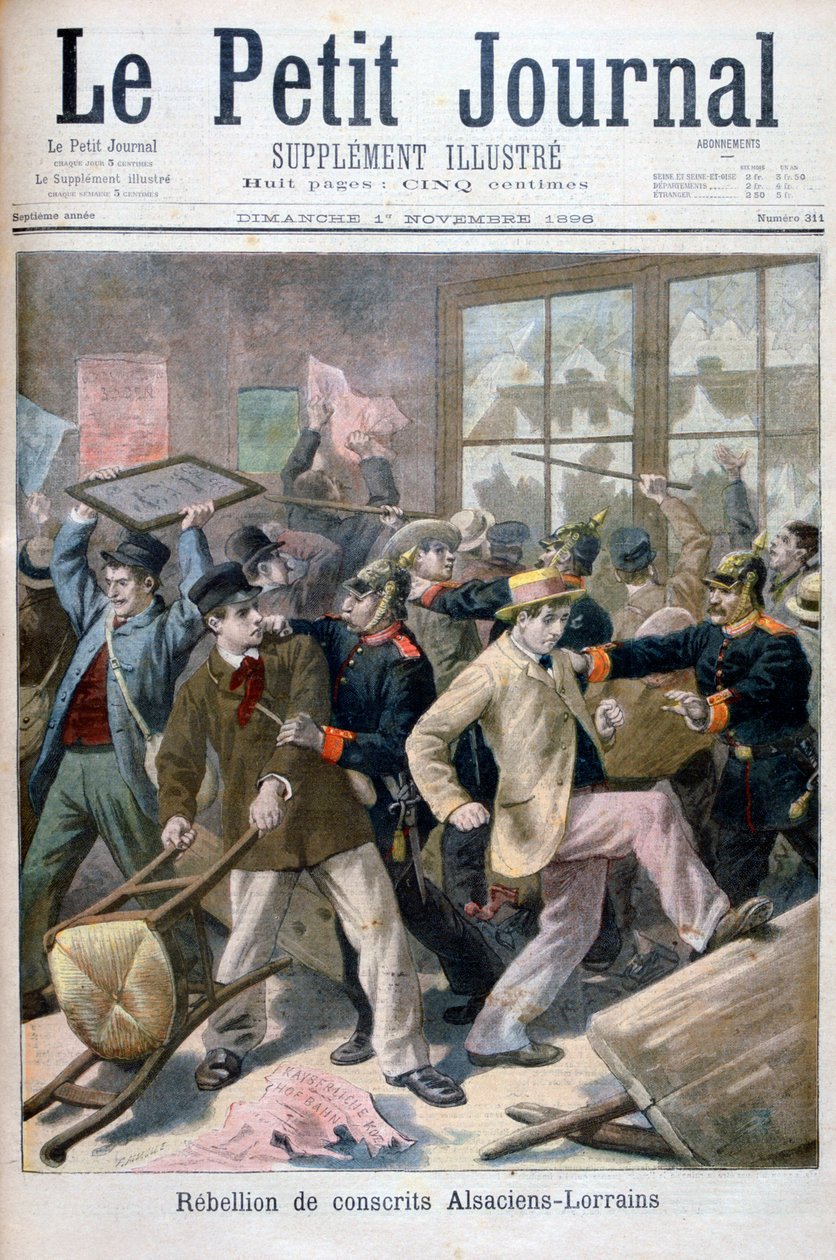 Rebelión de los conscriptos de Alsacia-Lorena, 1896 de Fortuné Méaulle
