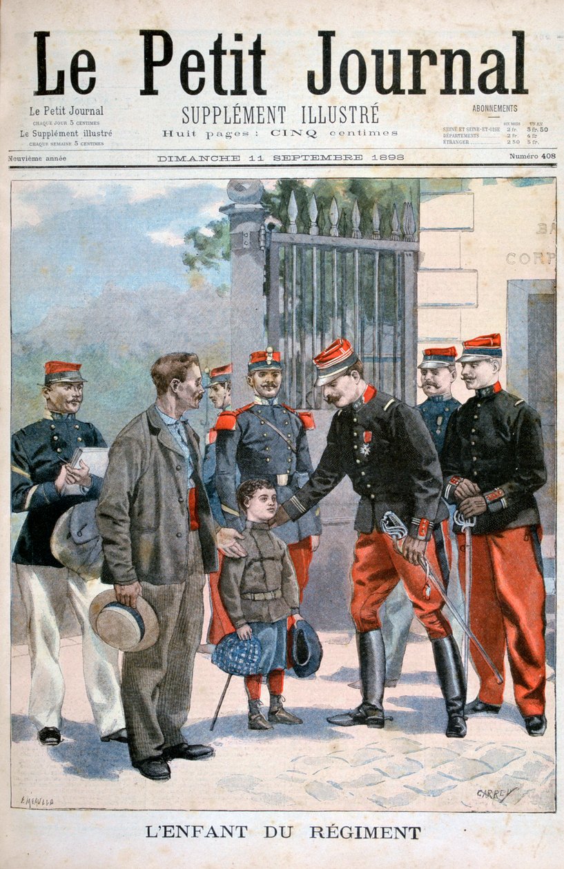 El niño del regimiento, 1898 de Fortuné Méaulle