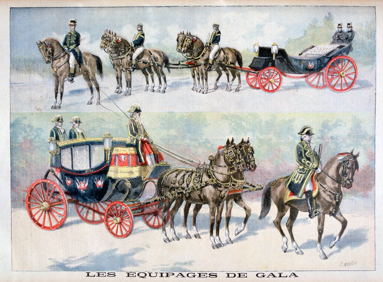 Tipos de carruajes de gala, 1896 de Fortuné Méaulle