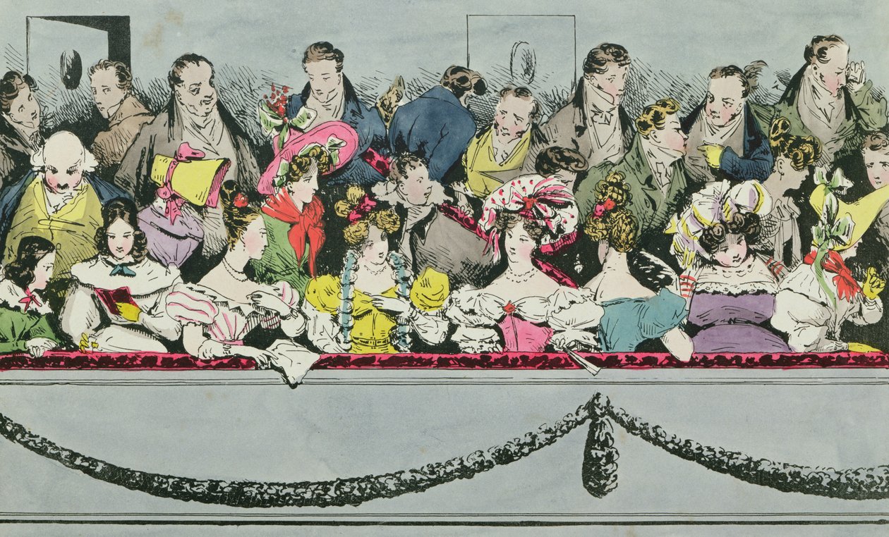 Premiere Loge de un teatro de Fortune Delarue