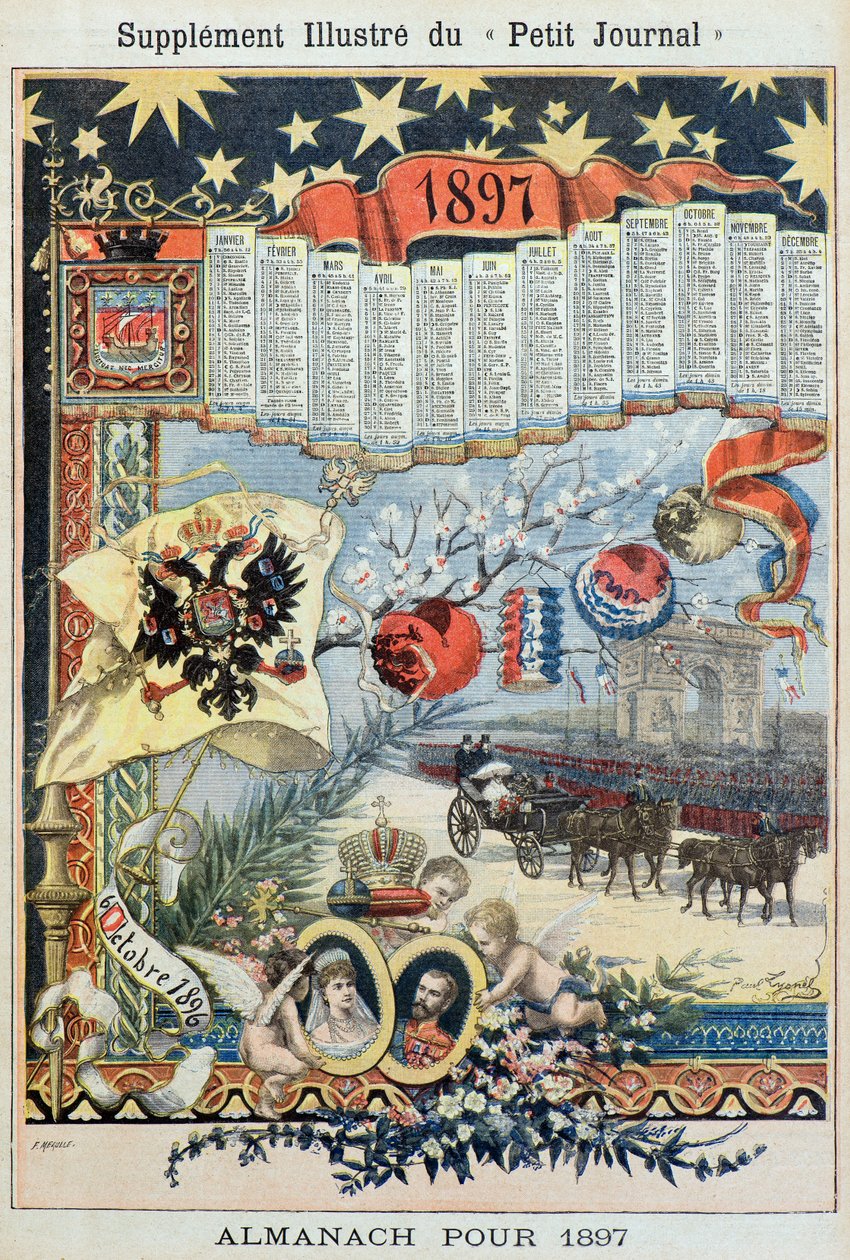 Almanaque para el año 1897 (Grabado) de Fortune Louis Meaulle