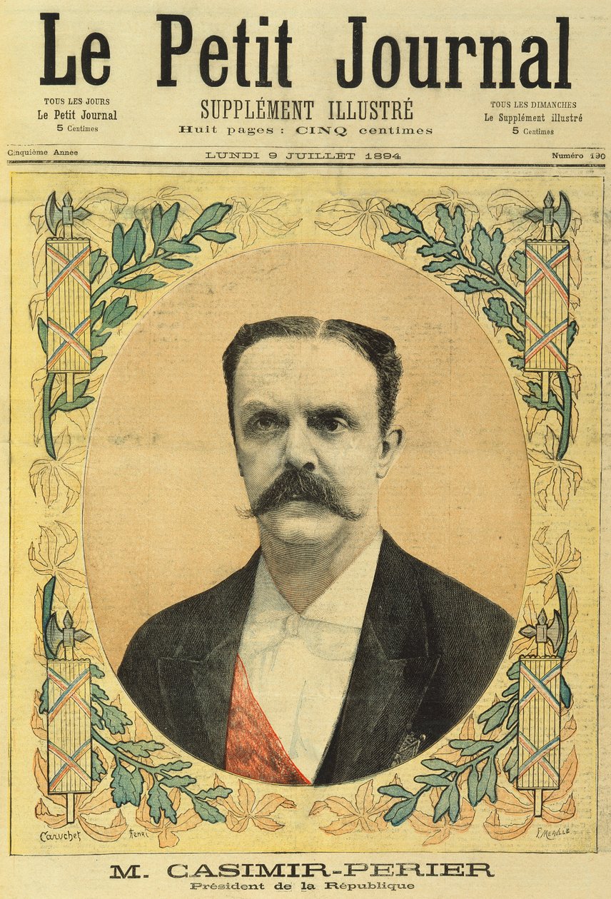 Monsieur Jean Casimir-Perier de Le Petit Journal, 9 de julio de 1894 de Fortune Louis Meaulle