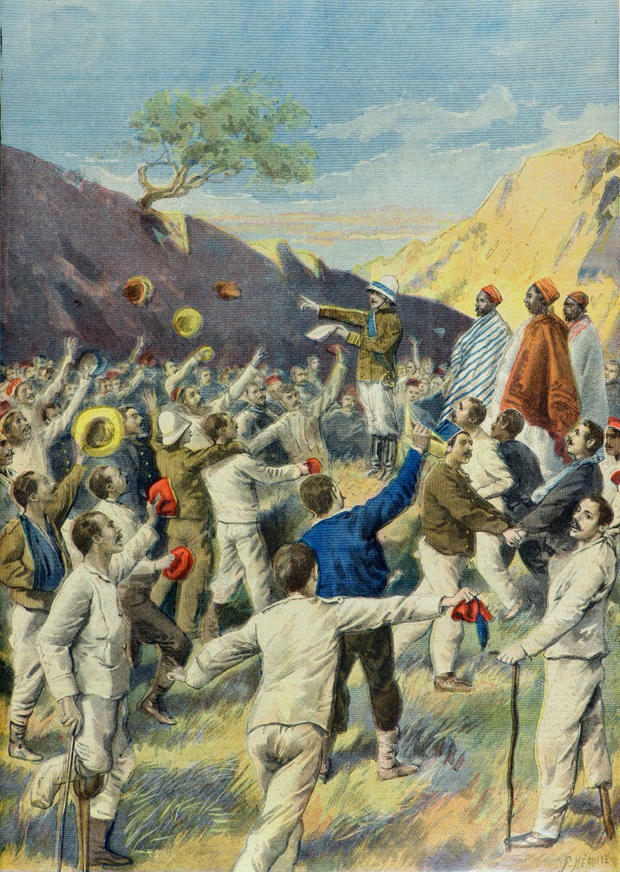 Liberación de prisioneros italianos durante la guerra de Abisinia de Fortune Louis Meaulle
