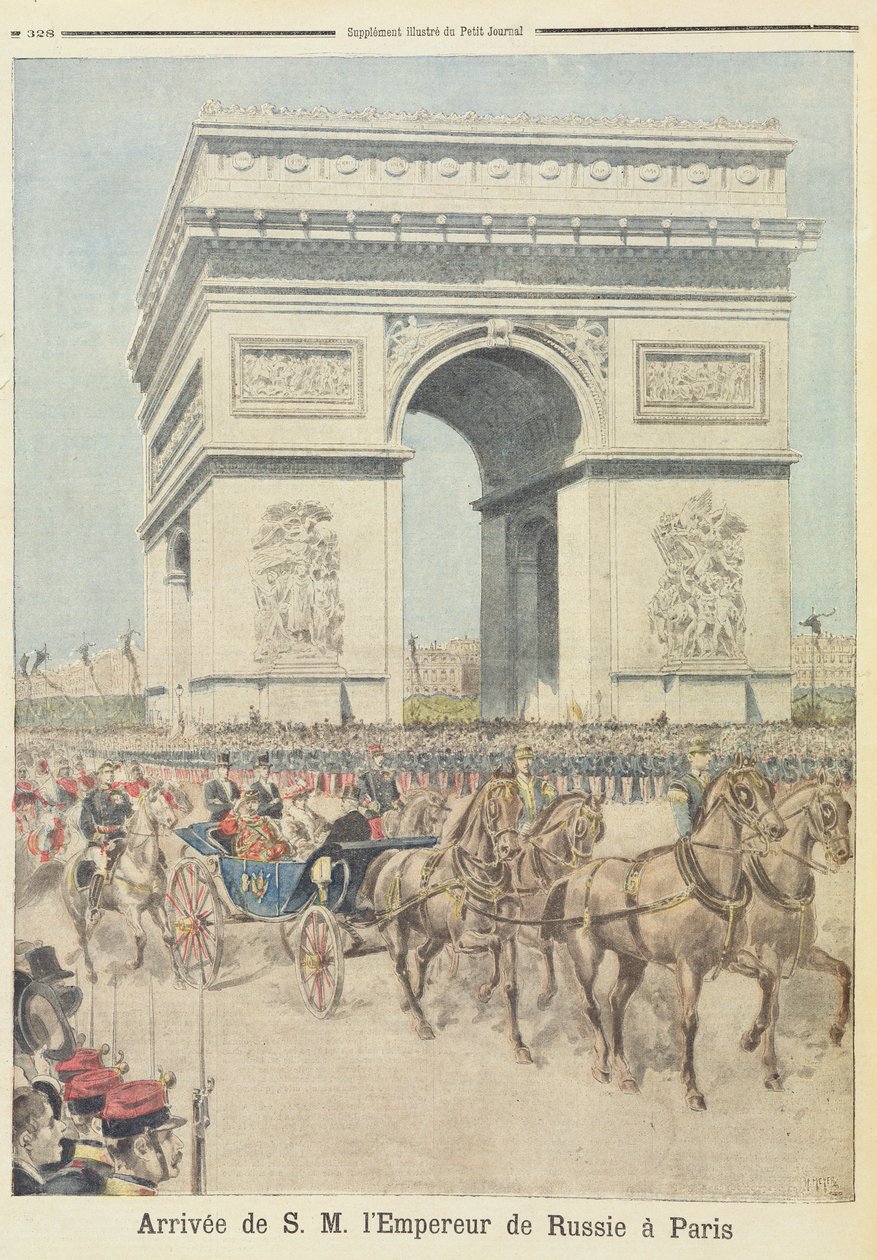 Zar Nicolás II (1894-1917) en París, de 