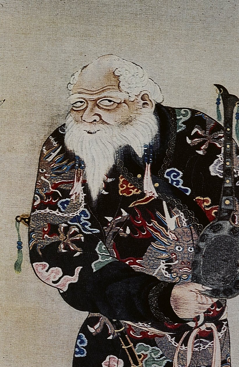 Los grandes líderes ainu del siglo XVIII: Itokoi y Shinichi de Akkeshi, Chosama de Uraashibetsu y Shonko de Noshappu, en particular, ilustración de Fosco Maraini