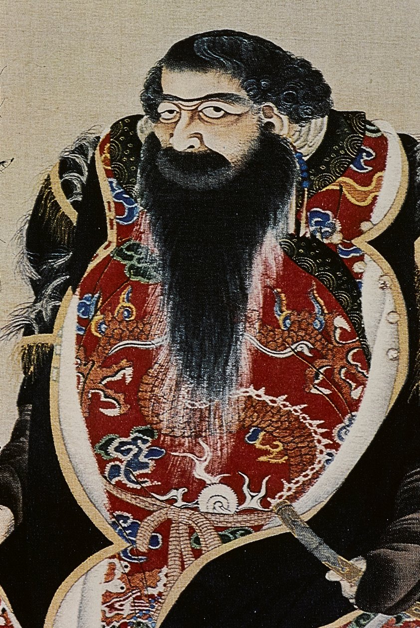 Los grandes líderes ainu del siglo XVIII: Itokoi y Shinichi de Akkeshi, Chosama de Uraashibetsu y Shonko de Noshappu, en particular, ilustración de Fosco Maraini