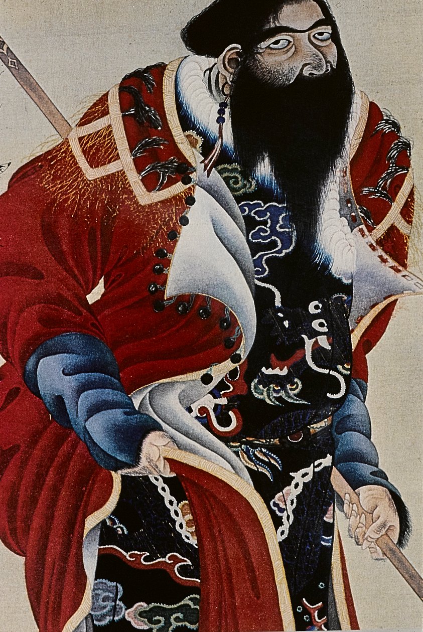 Los grandes líderes ainu del siglo XVIII: Itokoi y Shinichi de Akkeshi, Chosama de Uraashibetsu y Shonko de Noshappu, en particular, ilustración de Fosco Maraini