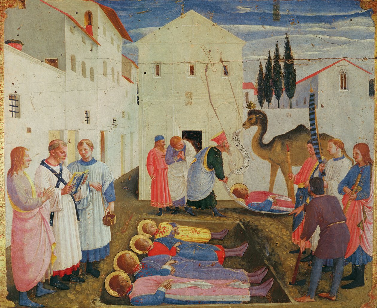Entierro de los santos Cosme y Damián de Fra Angelico