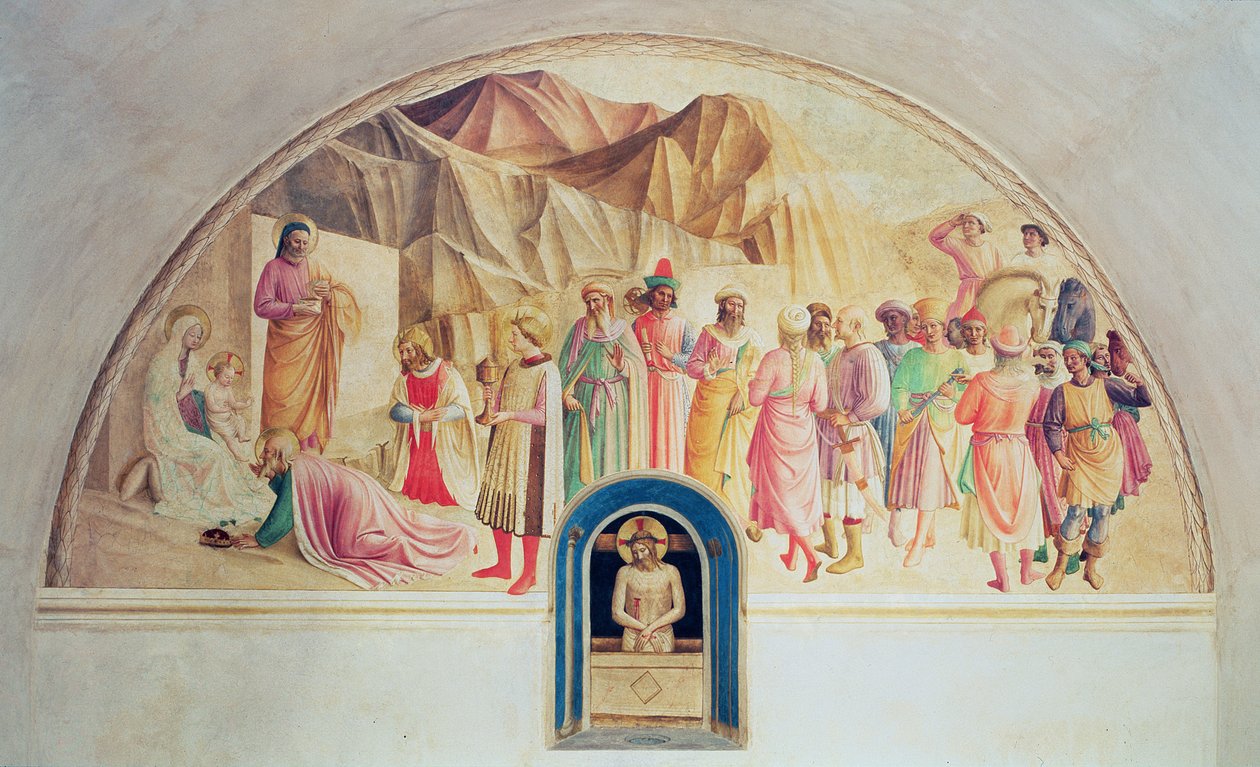 La adoración de los magos, 1442 de Fra Angelico