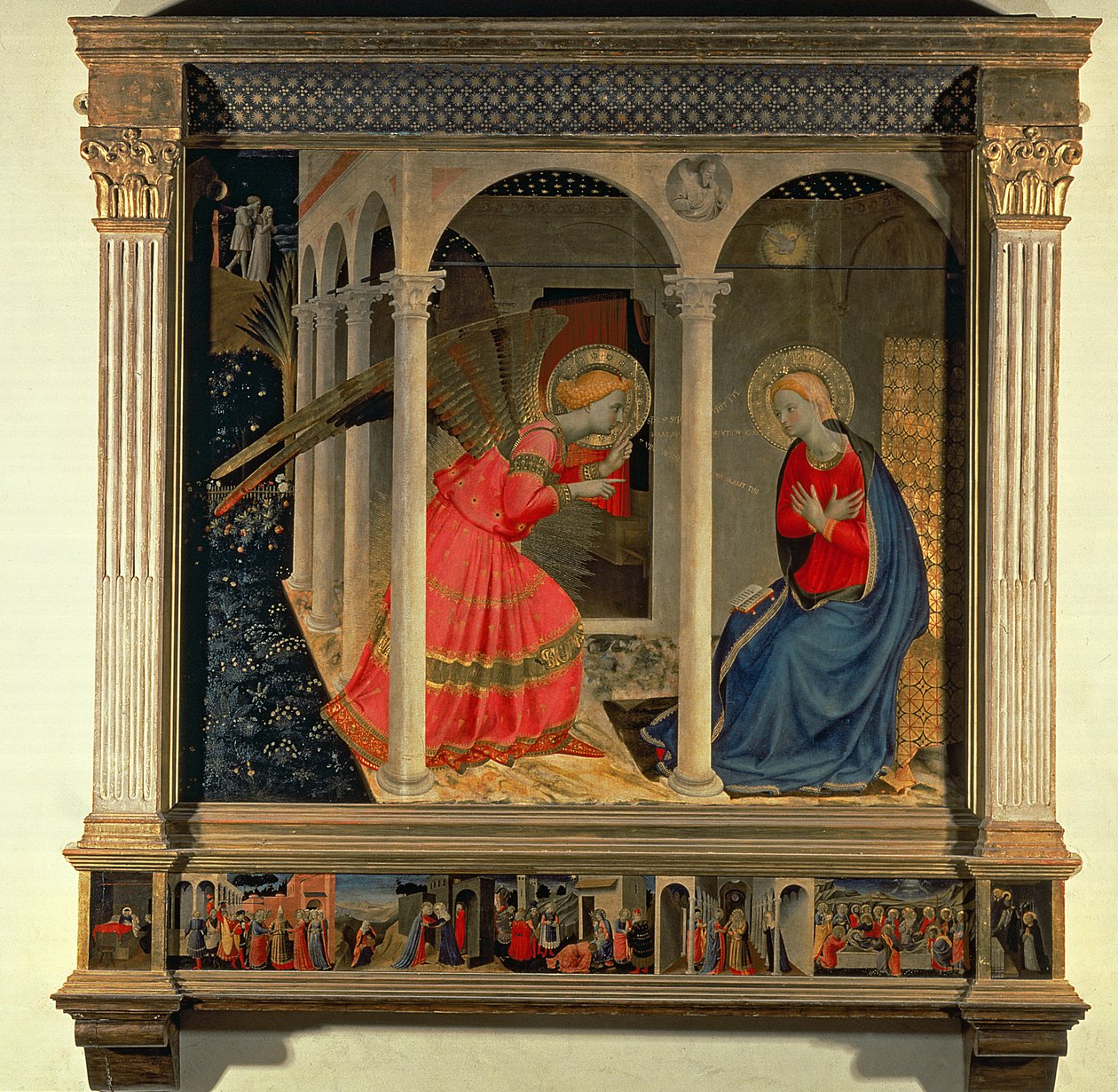 La Anunciación (Retablo de Cortona), c.1438 de Fra Angelico