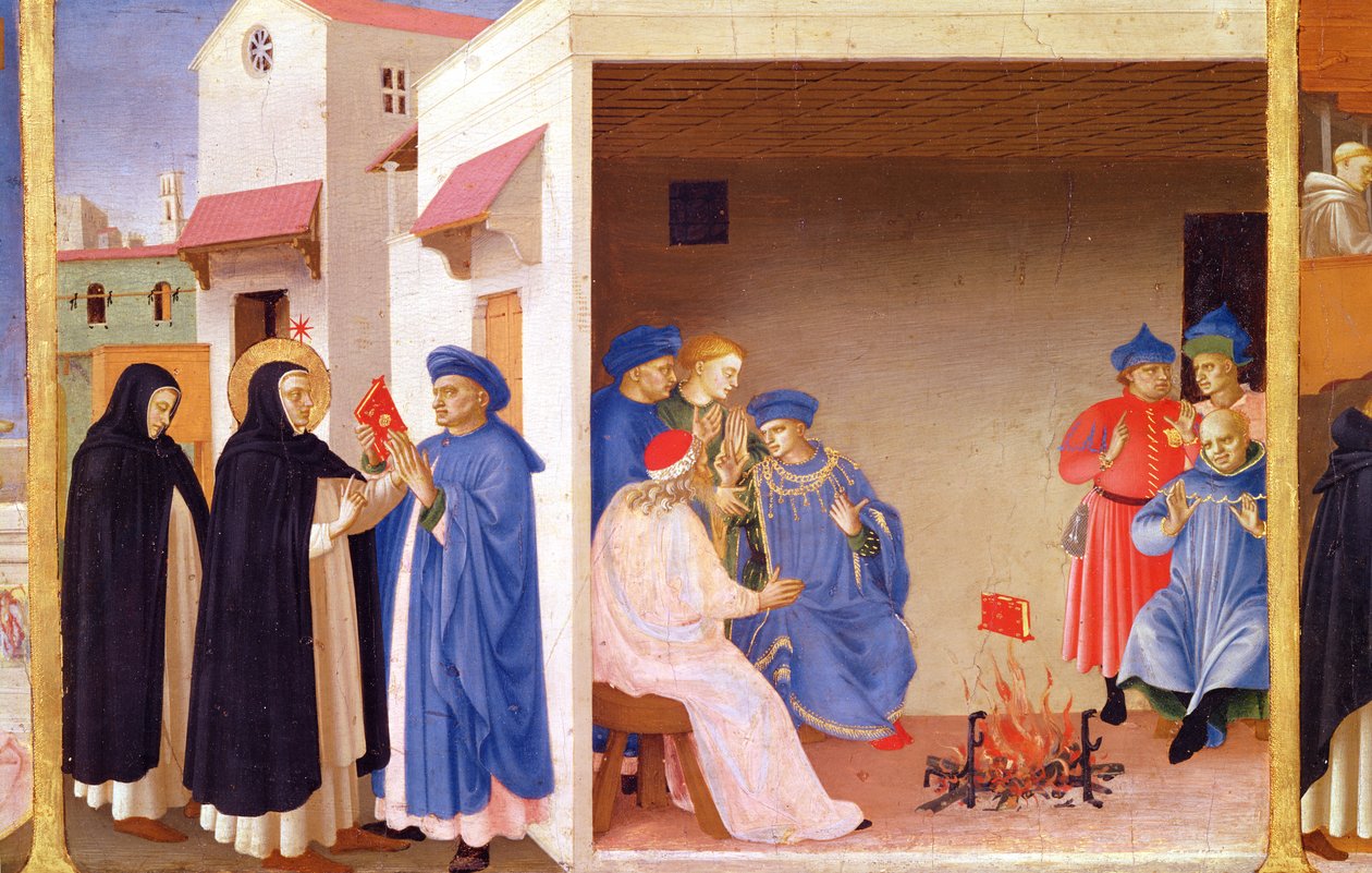 La coronación de la Virgen (detalle) de Fra Angelico
