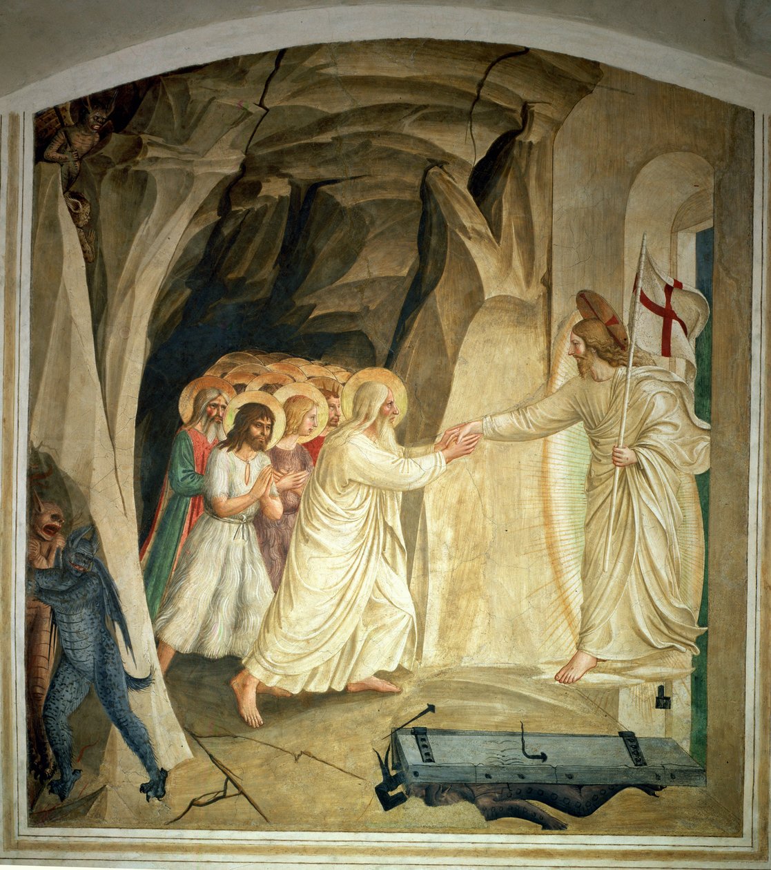 El descenso al limbo, 1442 de Fra Angelico