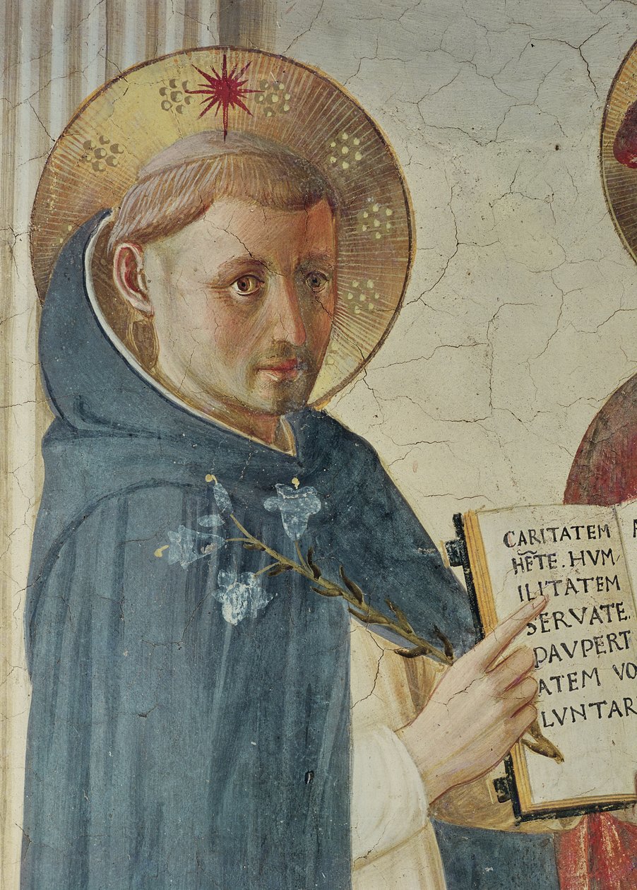 La Madonna delle Ombre, detalle de San Domingo, 1450 de Fra Angelico