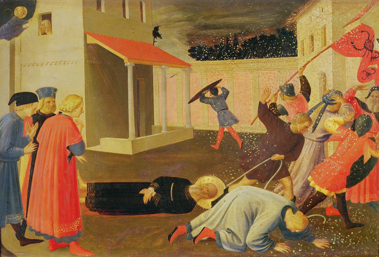 El Martirio de San Marcos, predela del Tríptico Linaiuoli, 1433 de Fra Angelico