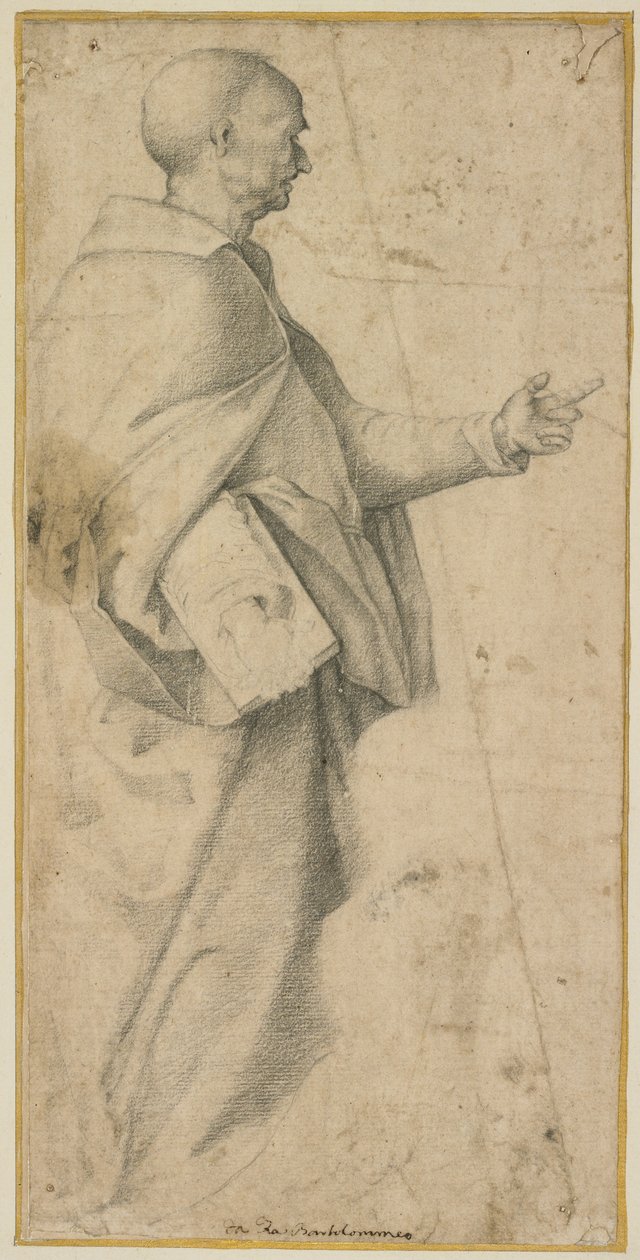 Santo varón de pie de Fra Bartolommeo