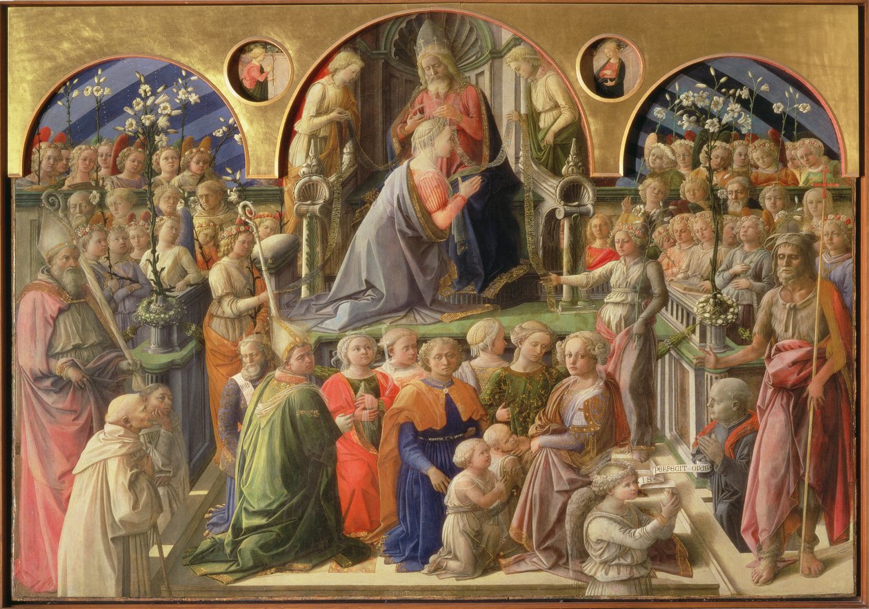 La Coronación de la Virgen, 1441-7 de Fra Filippo Lippi