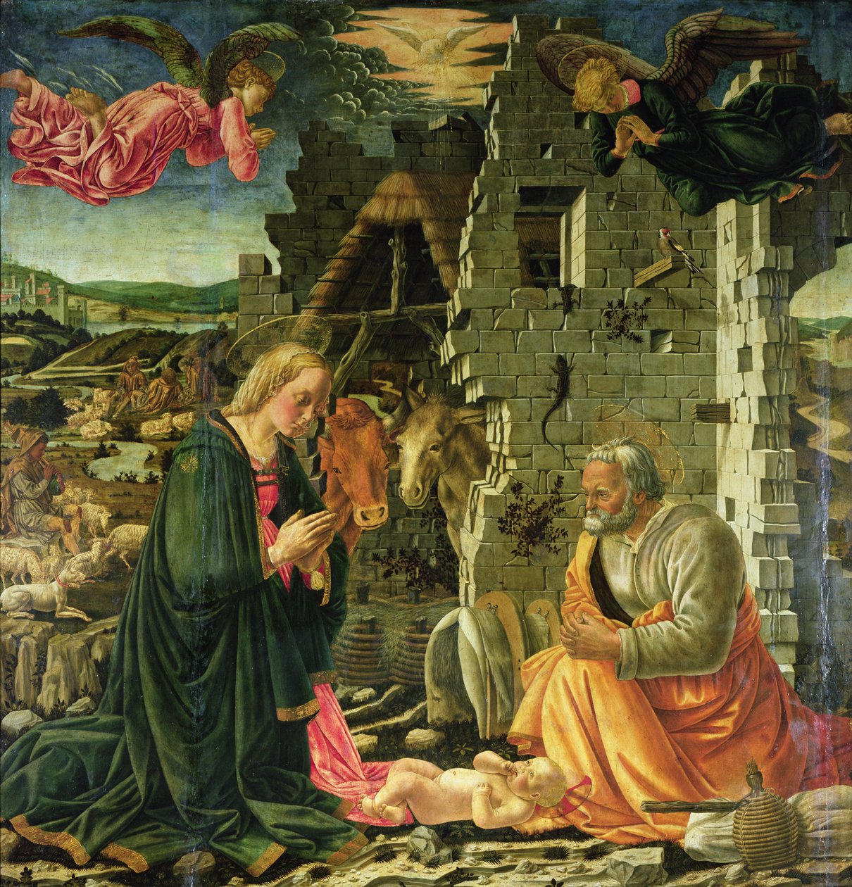 La Natividad, 1465-70 de Fra Filippo Lippi