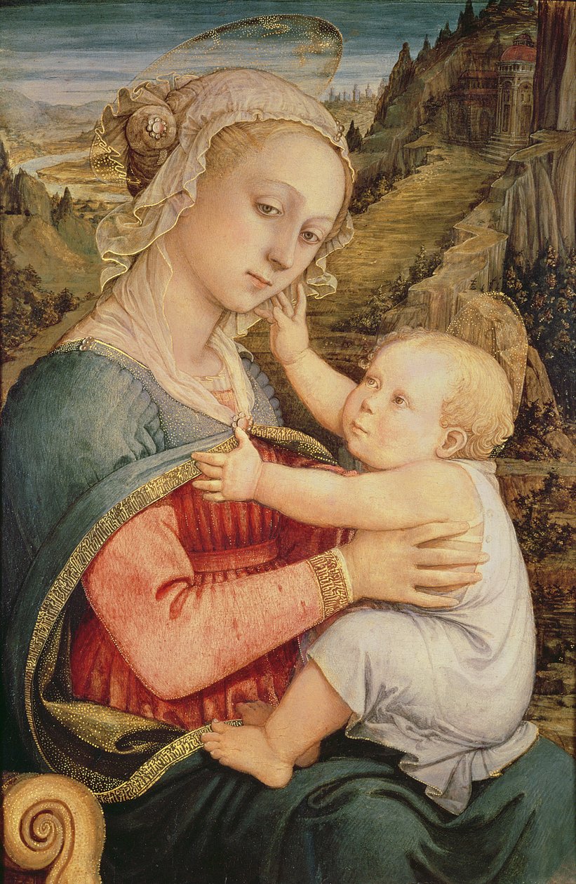 Virgen y Niño, c.1465 de Fra Filippo Lippi
