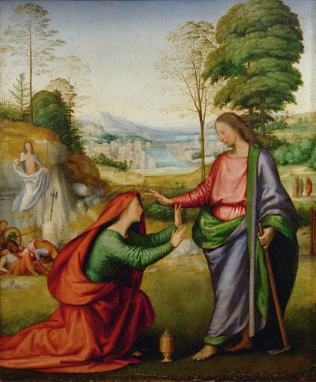 Noli me tangere - Santa María Magdalena encuentra a Cristo tras su resurrección ... de Fra (1472 1517) Bartolomeo