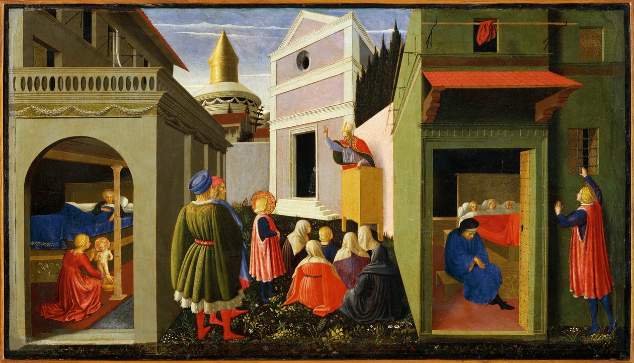 Italia, Roma, Historias de San Nicolás de Fra (c.1387 1455) Angelico