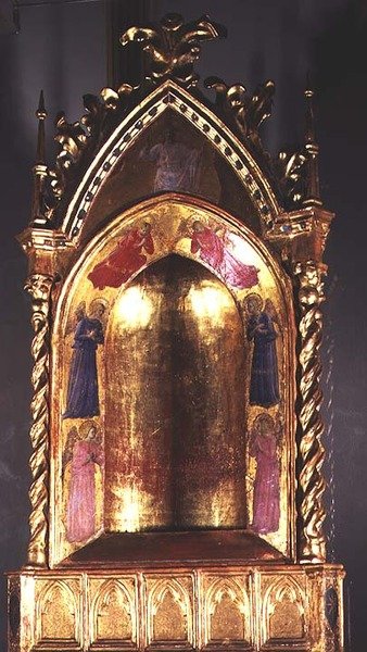 Tabernáculo con Cristo y los ángeles de Fra (c.1387 1455) Angelico