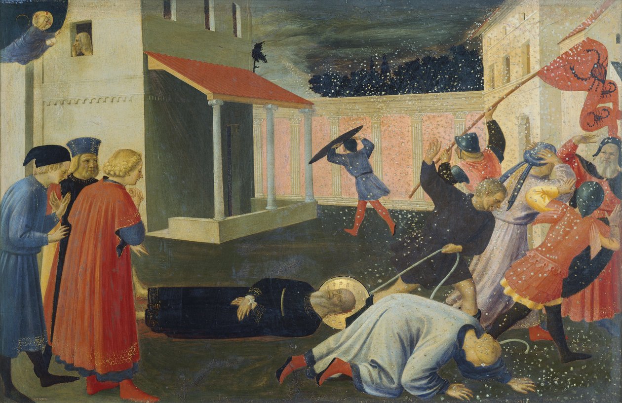 El martirio de San Marcos, detalle de la predela, Tabernáculo de los Lienzos de Fra (c.1387 1455) Angelico