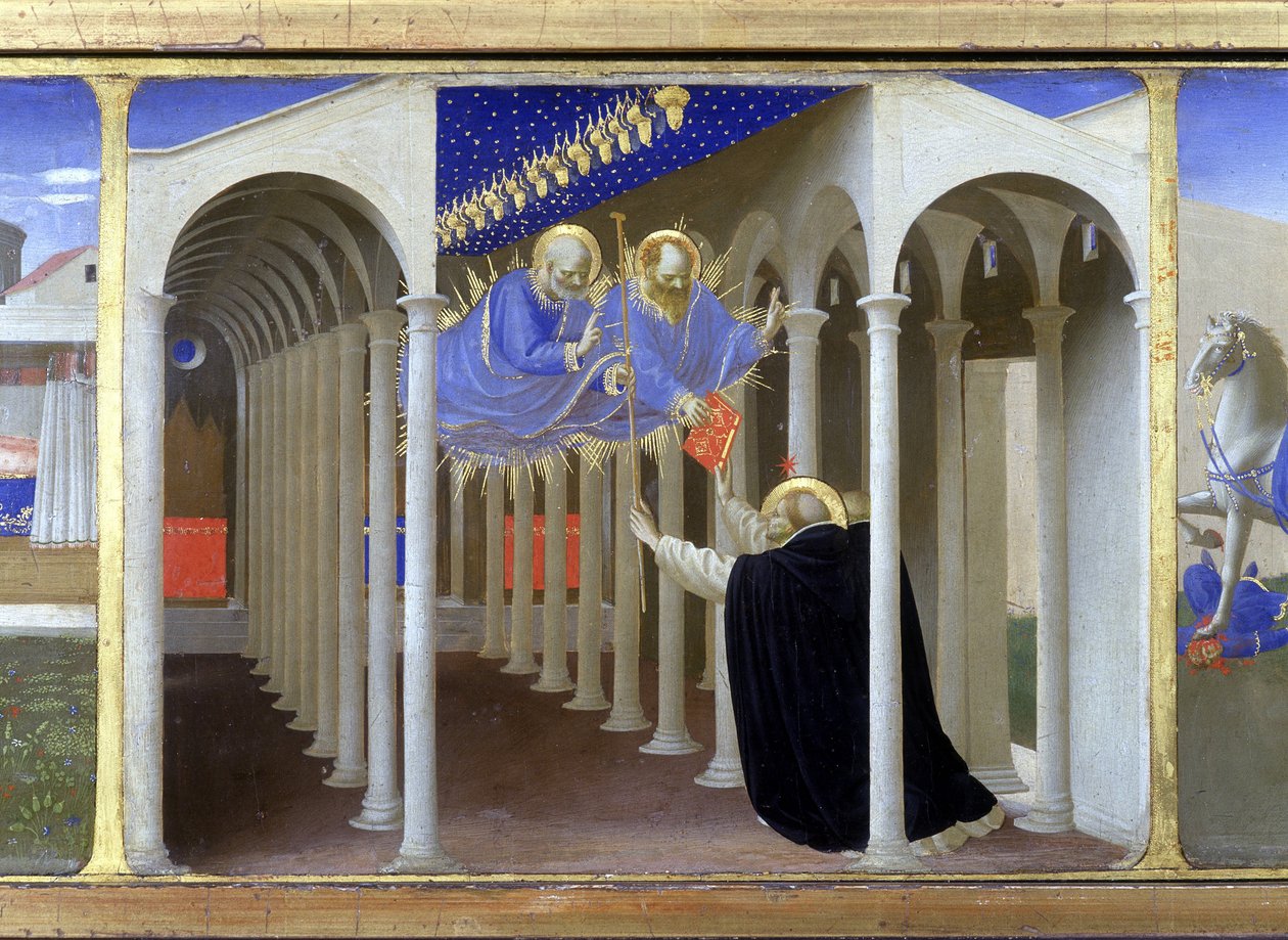 Aparición de San Pedro y San Pablo en Santa Dominica de Fra  Angelico