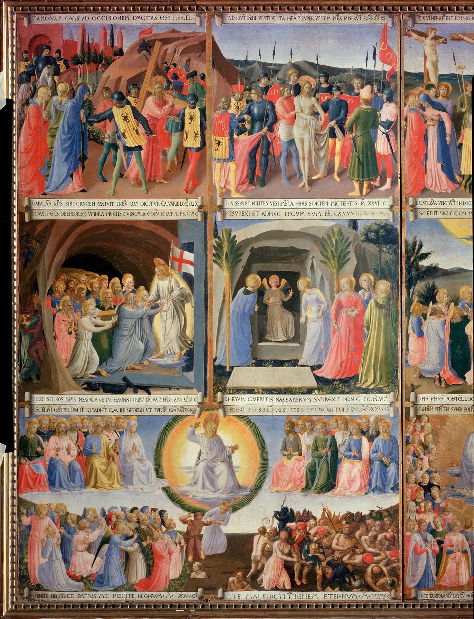 Vida de Cristo, Armadio degli Argenti (temple sobre madera) de Fra  Angelico
