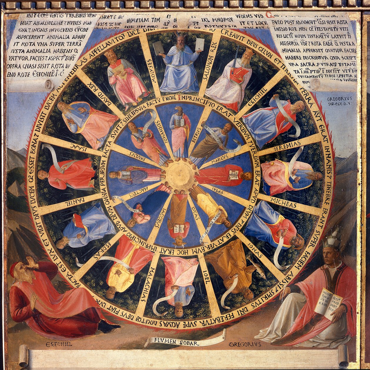 Vida de Cristo: la visión de Ezequiel, Armadio degli Argenti. de Fra  Angelico