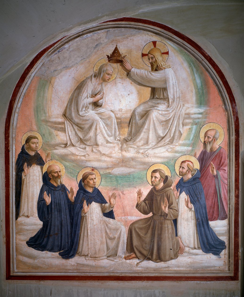 La coronación de la Virgen de Fra  Angelico
