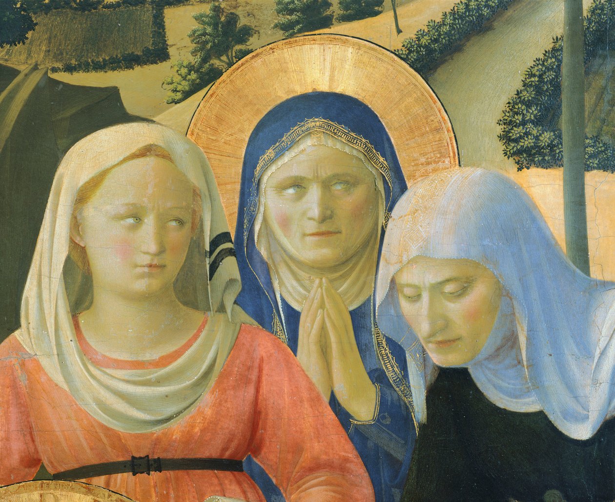 La Deposición de la Cruz o el Retablo de la Santísima Trinidad, hacia 1432, de Giovanni da Fiesole conocido como Fra Angelico (1400-ca 1455), temple sobre madera de Fra (c.1387 1455) Angelico