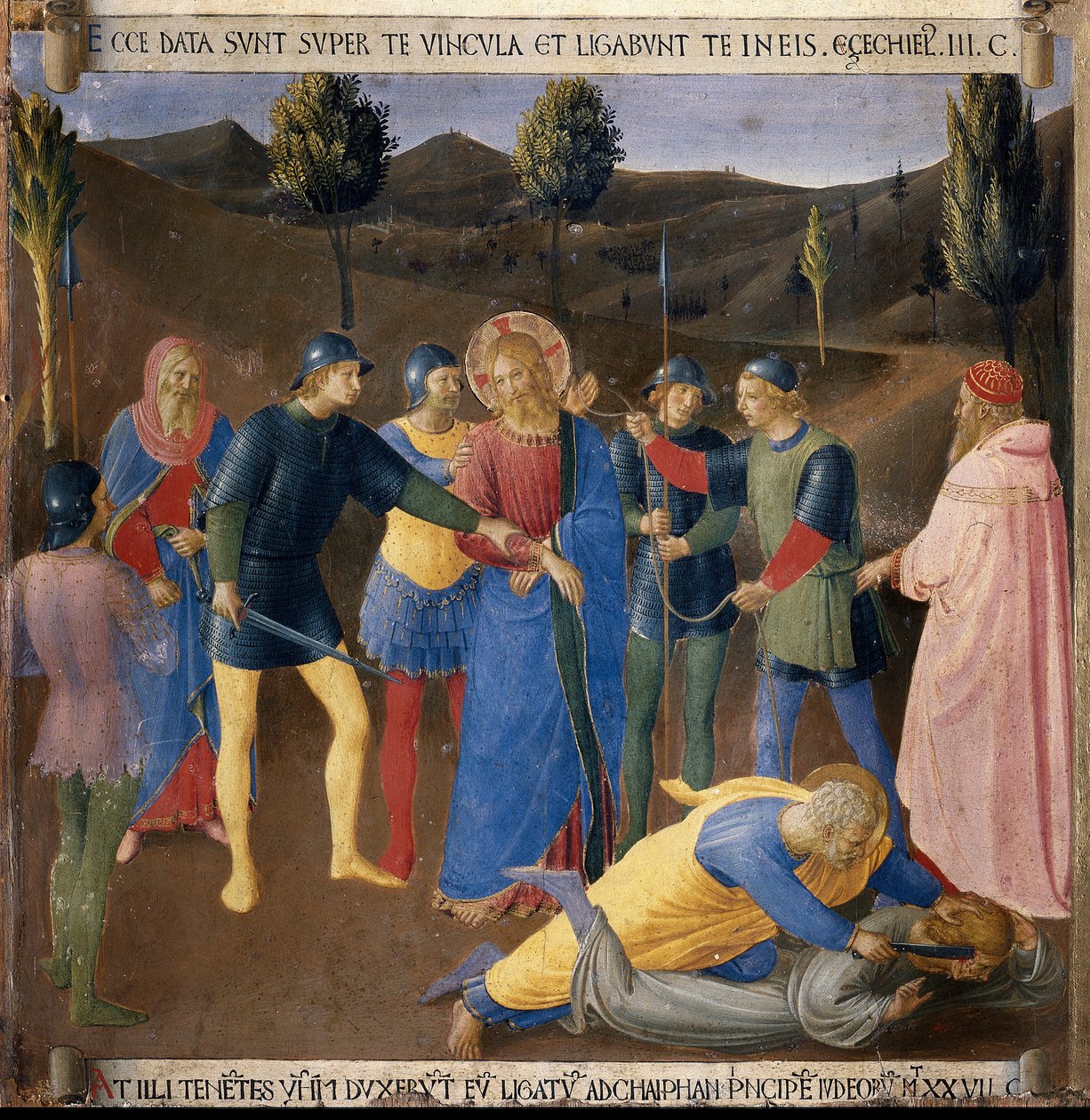 El arresto de Jesús. Vida de Cristo, Armadio degli Argenti de Fra  Angelico