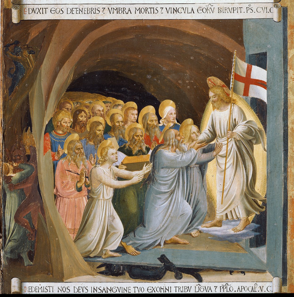 El descenso de Cristo al limbo. Vida de Cristo, Armadio degli Argenti de Fra  Angelico