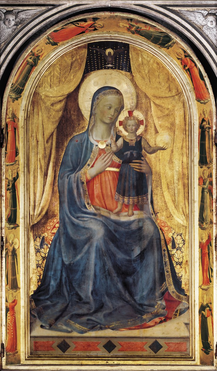 Tabernáculo de los Linaiuoli (temple sobre tabla) de Fra (c.1400 55) Angelico