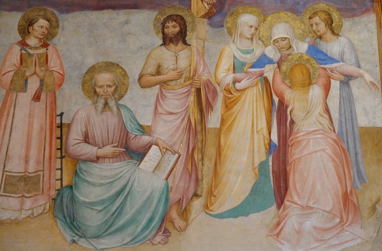 Crucifixión con santos de Fra Angelico