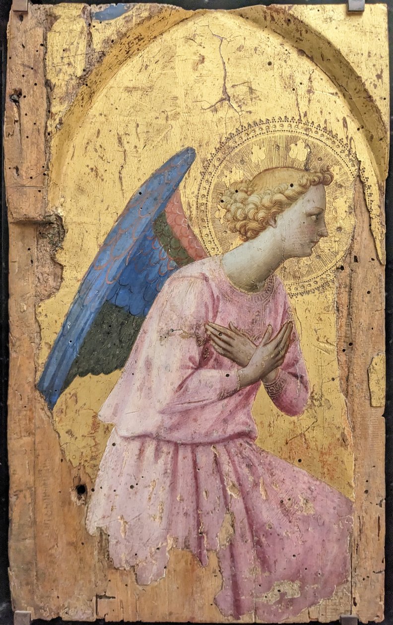 Francés: Ange en adoration, tourné vers la droite Adoring Angel, Looking Right de Fra Angelico
