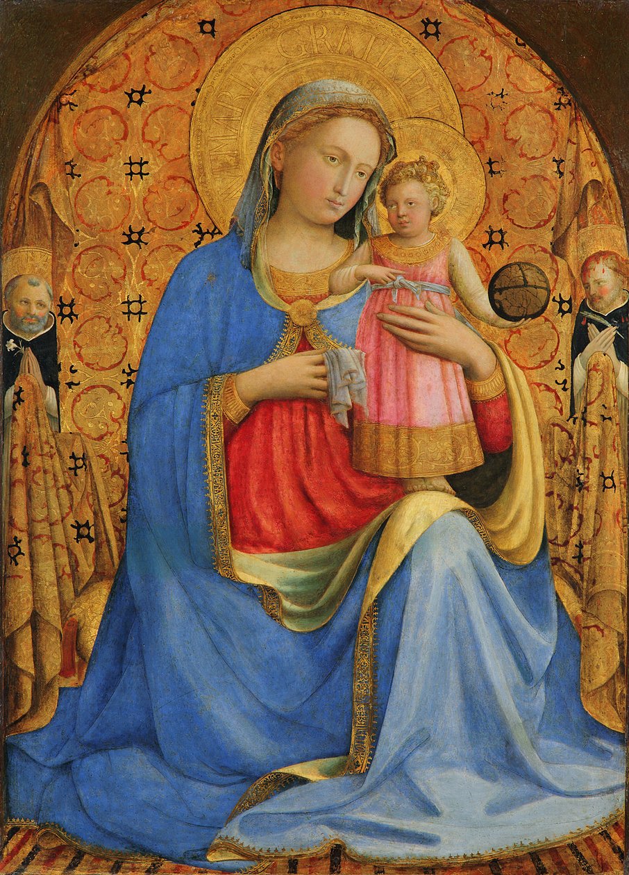 Alemán: Maria mit dem Kind und Heiligen Madonna and Child de Fra Angelico