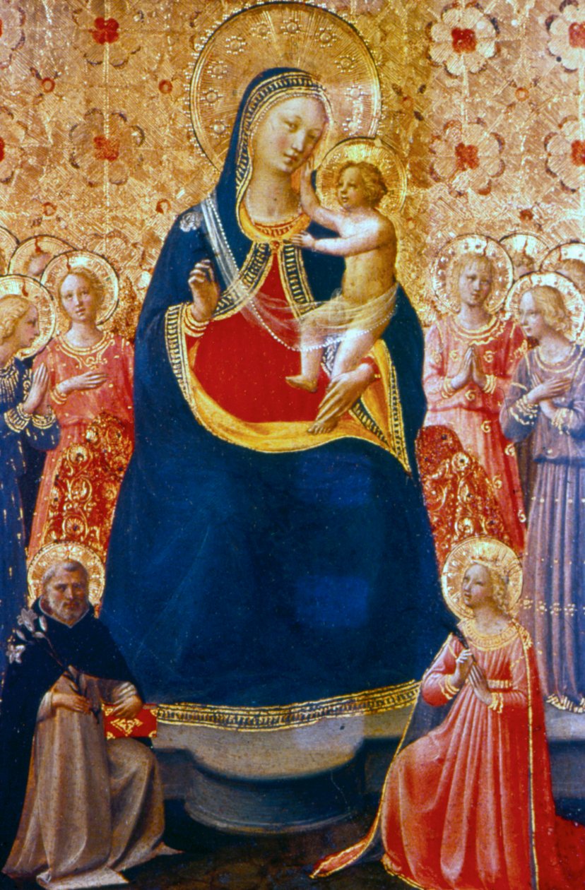 Madonna y Niño con Santos, mediados del siglo XV de Fra Angelico