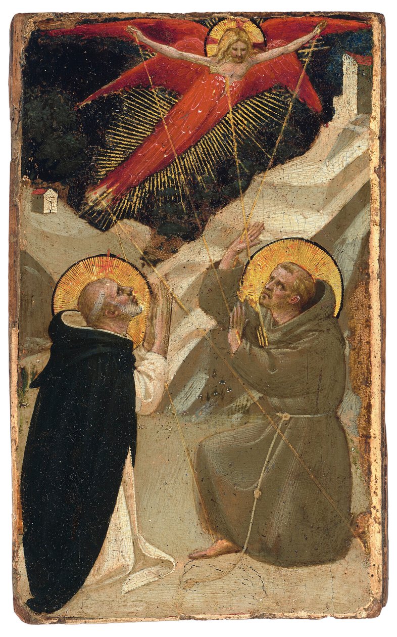 Santo Domingo y la estigmatización de San Francisco de Fra Angelico