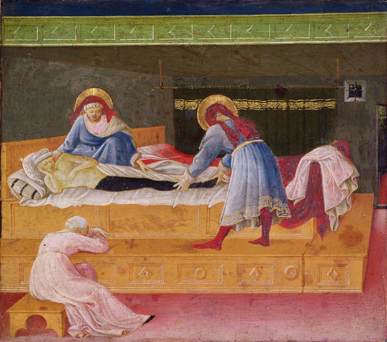 Santos Cosme y Damián Curando a Justino, 1445 de Fra Angelico