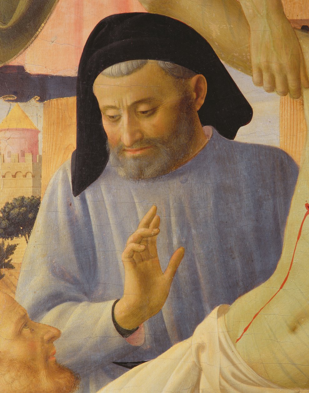 Santa Trinita (detalle) de Fra Angelico