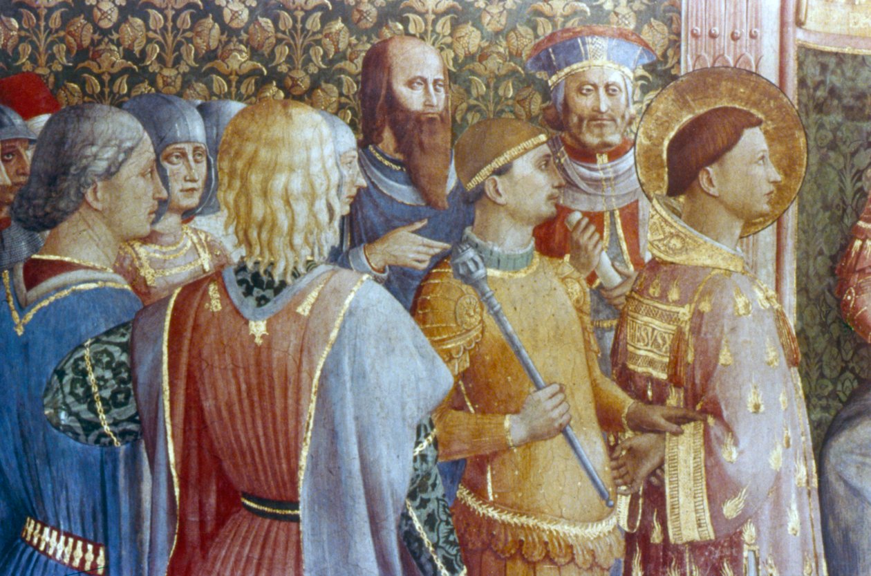 San Lorenzo ante el tribunal de Decio (detalle), mediados del siglo XV de Fra Angelico