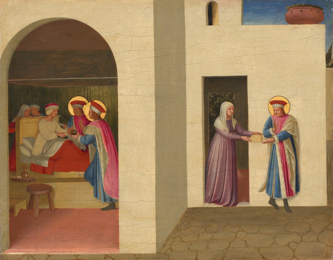 La Curación de Palladia por San Cosme y San Damián, c. 1438-1440 de Fra Angelico