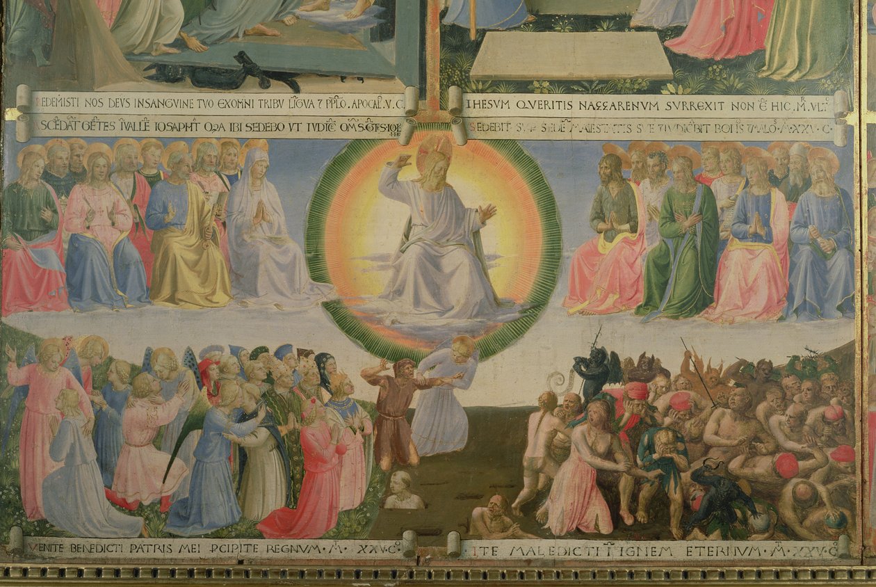 El Juicio Final (detalle) de Fra Angelico
