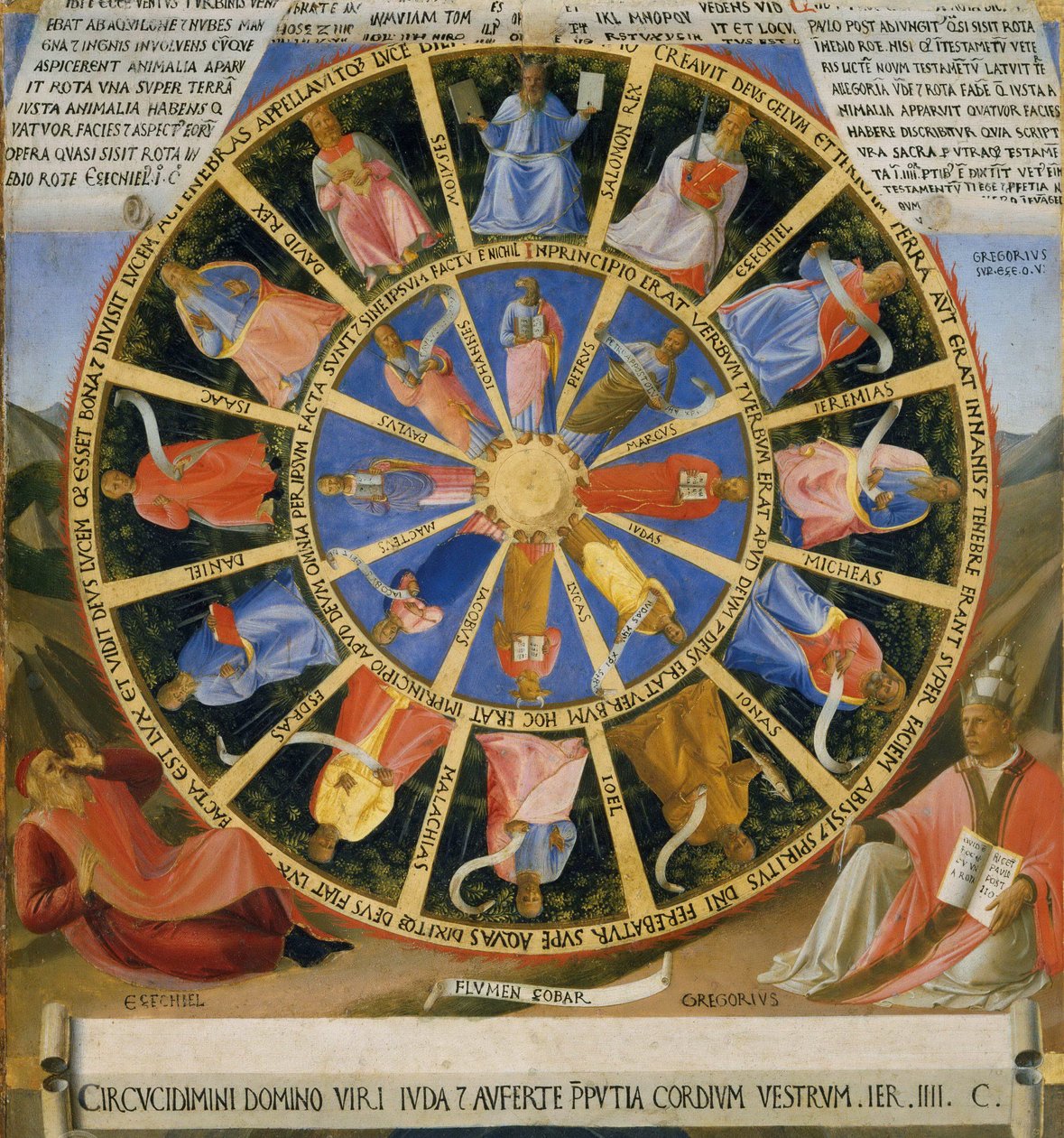 La visión de Ezequiel de Fra Angelico