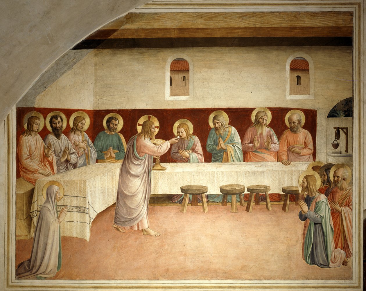 La comunión de los santos de Fra Angelico