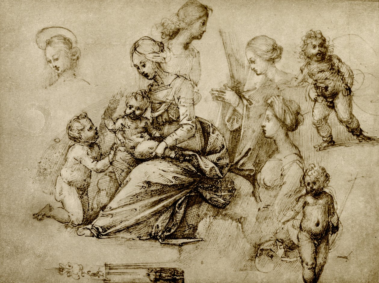 Estudio sobre una Madonna de Fra Bartolomeo