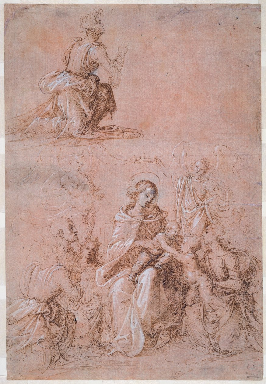La Virgen y el Niño rodeados de santos y ángeles de Fra Bartolommeo