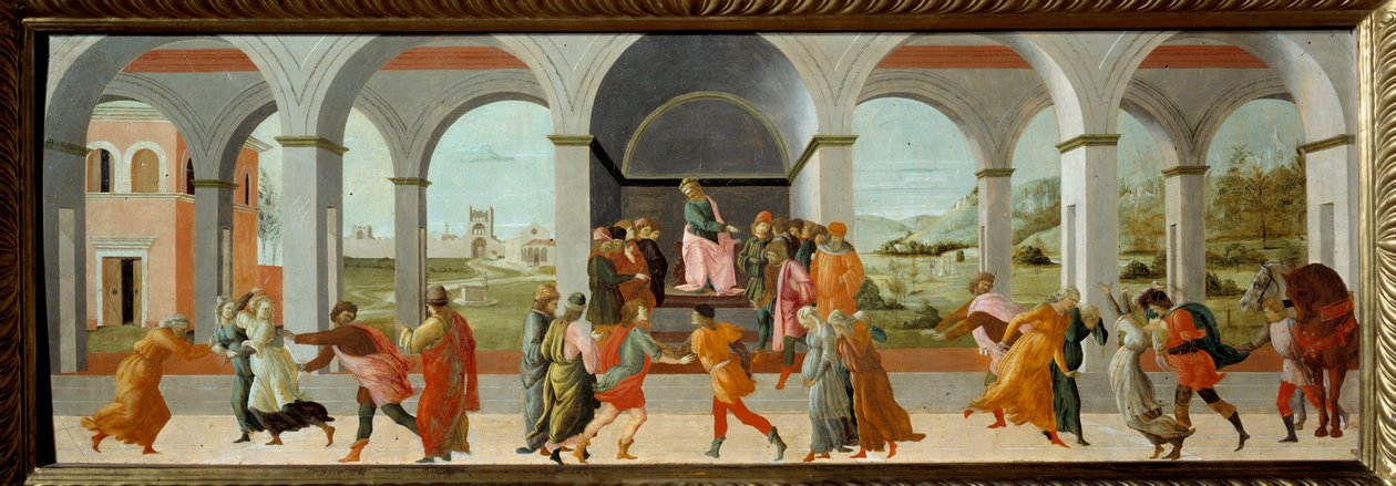 Tres escenas de la historia de Virginia de Fra Filippo Lippi