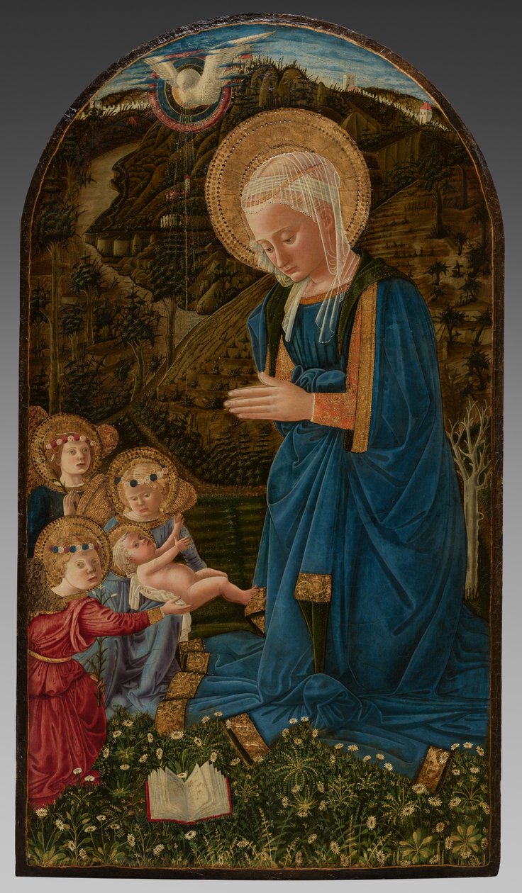 Virgen con el Niño y ángeles de Fra Filippo Lippi